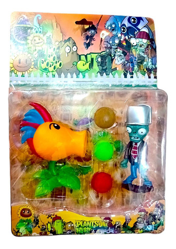 Lindo Blister Planta Vs Zombies Con Accesorios 