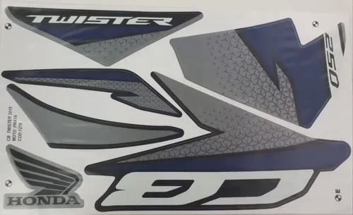 Kit Faixas Adesivos Twister 2019 Prata