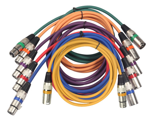Cabo Xlr De 1,5 M/5 Pés Para Luz De Palco Dmx De 3 Pinos