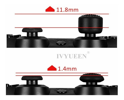 8 Unidades Grips Ps4 Xbox One Extensor Protetor De Analógico