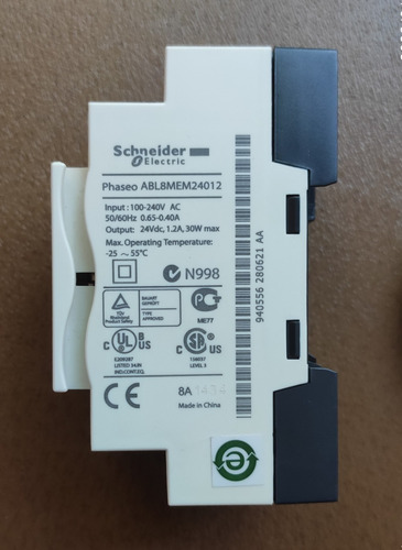 Fuente De Alimentación Regulada, Phaseo, 100 A 240 V, 24 V, (Usado)