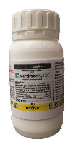 Insecticida Vertimec Syngenta 250cc Abamectina 8,4% Acaros