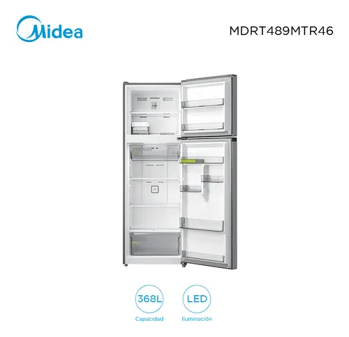 Heladera Inverter Frio Seco Midea Mdrt489mtr46 bruta 368 Lt Color Gris