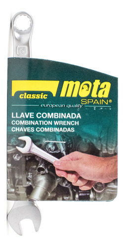 Llave Combinada 6 Mm Métrica Mota Cromo Vanadio E06