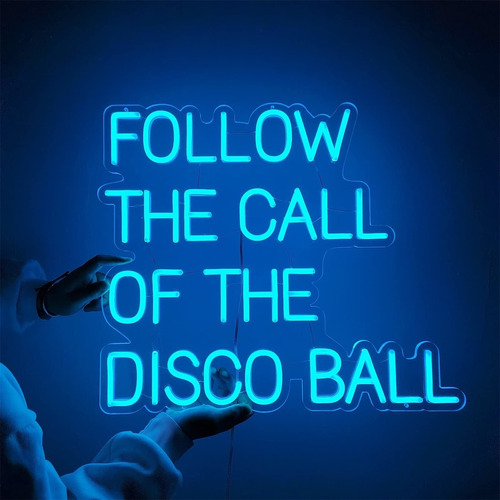 Siga Llamada Bola Discoteca Led Letra Neon Interruptor Para