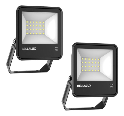 Imagen 1 de 6 de  Reflector Led Bellalux 30w Luz Fría Exterior Pack X 2