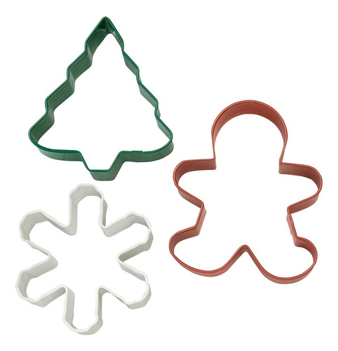 Cortantes De Galletitas Cookie Cutters Navidad Set X3 Wilton