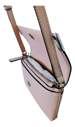Calvin Klein Original Bolsa Bandolera Rosa Claro H3geykf1 Rosa Claro Lisa Níquel Rosa Claro