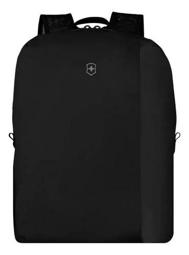 Mochila Empacable, Travel Essentials Victorinox Color Negro Diseño De La Tela Lisa