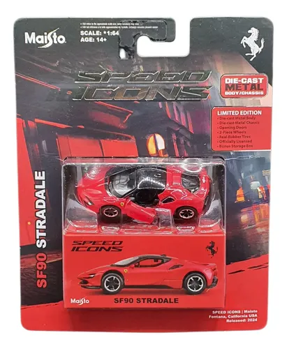 Maisto 1:64 Ferrari SF90 Stradale Diecast Metal Model Car New in Box Maisto 1:64 Ferrari SF90 Stradale Diecast Metal Model Car New in Box