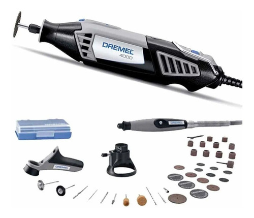 Dremel 4000 220v Acessórios 36 Peças+3 Acoplamentos Maquifer