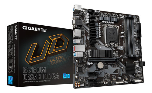 Tarjeta Madre Gigabyte B760m Ds3h Ddr4 Intel 1700 Micro-atx