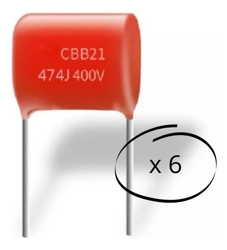 Capacitores Para Protectores De Voltaje 474uf 400v X 6