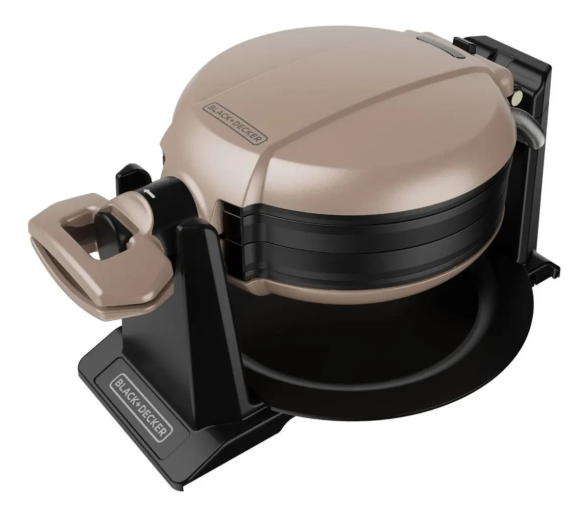 Waflera Black+decker Giratoria Prepara 2 Waffles A La Vez