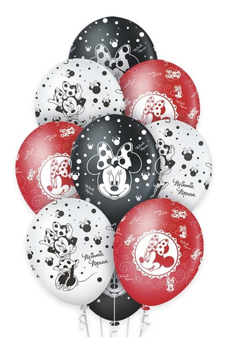 Minnie Mouse Vermelha Balão 12  Premium Festa Aniversario
