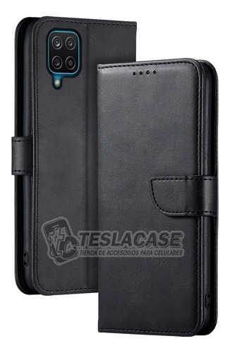 Carcasa Samsung A12 Flipcover + Vidrio Regalo