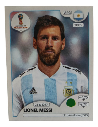 Lamina Lionel Messi  #288 Album Mundial Rusia 2018