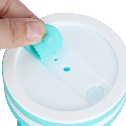 Taza Plegable Portátil De Silicona De 350 Ml Para Café