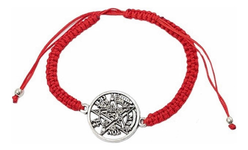 Pulsera De Hilo Con Dije Tetragrammaton