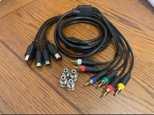 Arcade Cable 4 En 1 Rgbs/rgb Sega Md1/md2/ss/dc