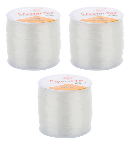 3 Uds. De Hilo Para Pulsera, Hilo Transparente Para