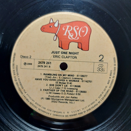 Vinil Lp Eric Clapton Just One Night Duplo