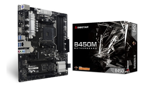 Tarjeta Madre Biostar B450mx-s Am4 Ddr4 Micro Atx