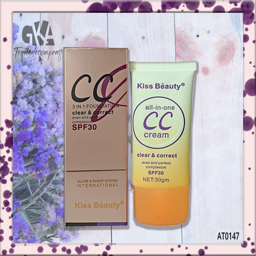 Cc Cream Base Con Spf 30 De Kiss Beauty 