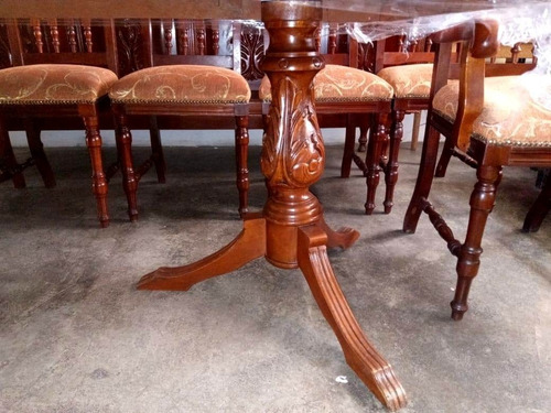 Muebles En Madera Tallados Caoba Comedor No Sofa Casa Sala