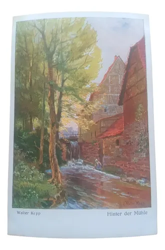 Alemania 10 Postales Pintura Walter Popp Pintor Alemán Arte