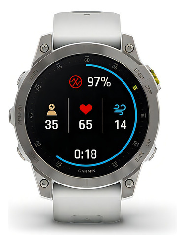 Reloj Garmin Epix 2 Zafiro Blanco Titanio 47mm