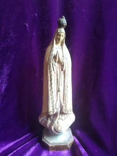 Antigua Virgen Española Virgen Fatima Religioso Jesus 