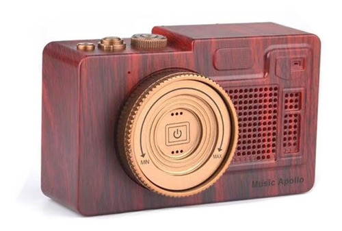 Bocina Bluetooth Y Radio Fm Estilo Vintage Camara