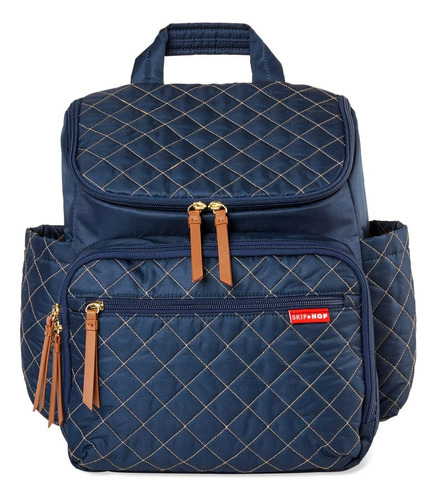 Bolsa Mochila Maternidade Forma Skip Hop Azul Com Trocador