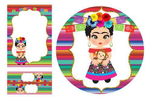 Kit Imprimible Frida Kahlo 2