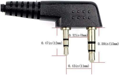Retevis K-316 D Forma 2 Pin - Auricular Con Micrófono Para R