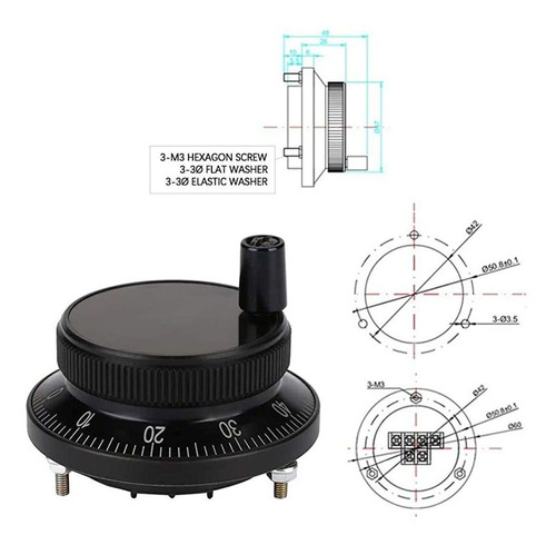 6 Terminal Encoder Manual De Pulso, Ip54 Aluminio De La Avia