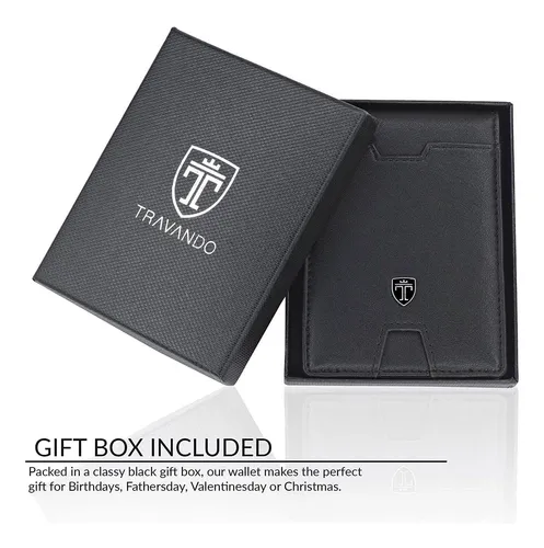Billetera Travando Hombres Slim Bloqueo Rfid, 11 Tarjetas