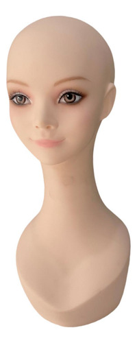 Maniquí Peluca De Cabeza Calva, Soporte Multiusos De Pvc,