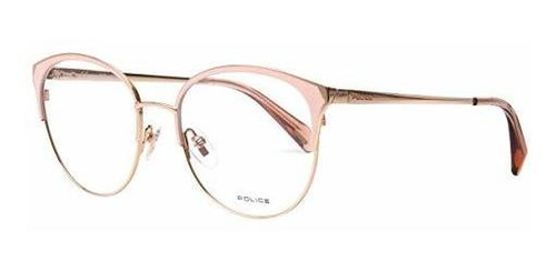 Montura - Eyeglasses Police Vpl 843 Gold Rose 300y