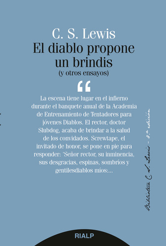 Diablo Propone Un Brindis,el - Lewis , Clive Staples