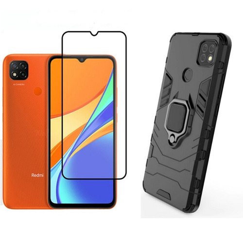 Imagem 1 de 2 de Capa Capinha Case Anti Impacto Xiaomi Redmi 9c + Pelicula