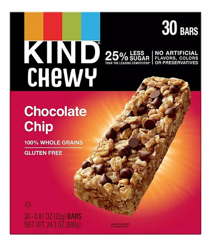 Kind Kids Barras De Granola Masticables, 30 Unidades.