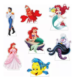 Kit Figuras De Coroplast Personalizado Ariel