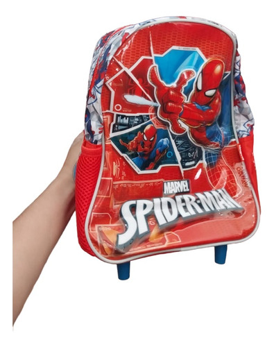 Mochila Carrito Spiderman 12 Importada Wabro
