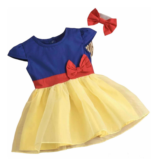 Vestido Blanca Nieves Bebe | MercadoLibre ???? Vestido Blanca Nieves Bebe | MercadoLibre ????