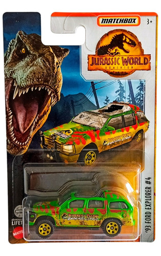 93 Ford Explorer #4 Matchbox Jurassic World 