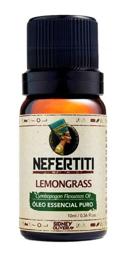 Óleo Essencial Puro Lemongrass 10ml Sidney Oliveira Nefertit