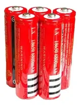 Comprar Pack 5 Baterias Recargables Modelo 18650 Para Linterna Led