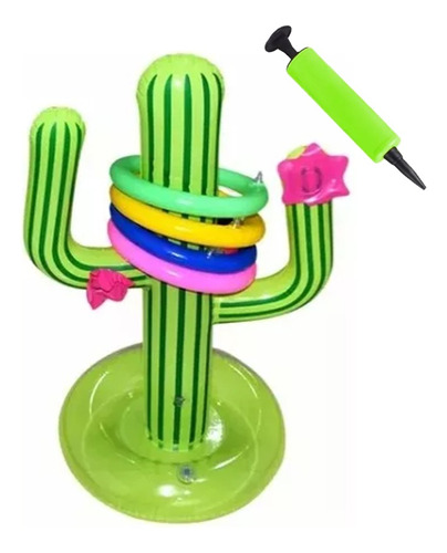 Juguete Inflable Para Lanzar Anillos De Cactus Al Aire Libre